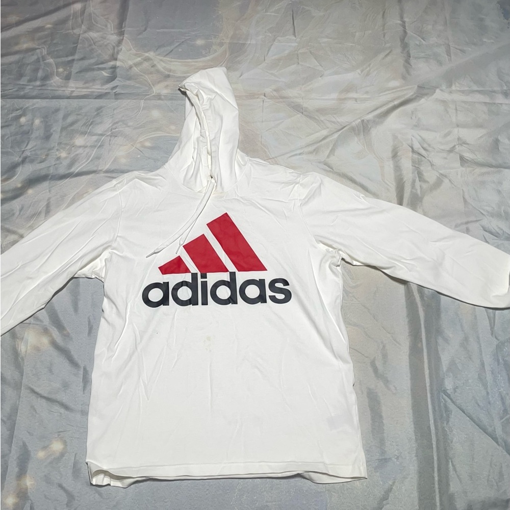 Adidas White Garment with Black Logo